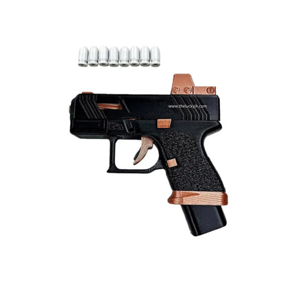 3D Printed Mini Pistol 34 Blowback Dart Blaster Automatic Shell Ejection