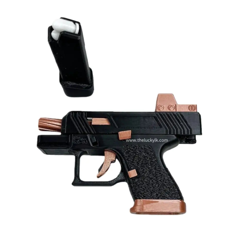 3D Printed Mini Pistol 34 Blowback Dart Blaster Automatic Shell Ejection