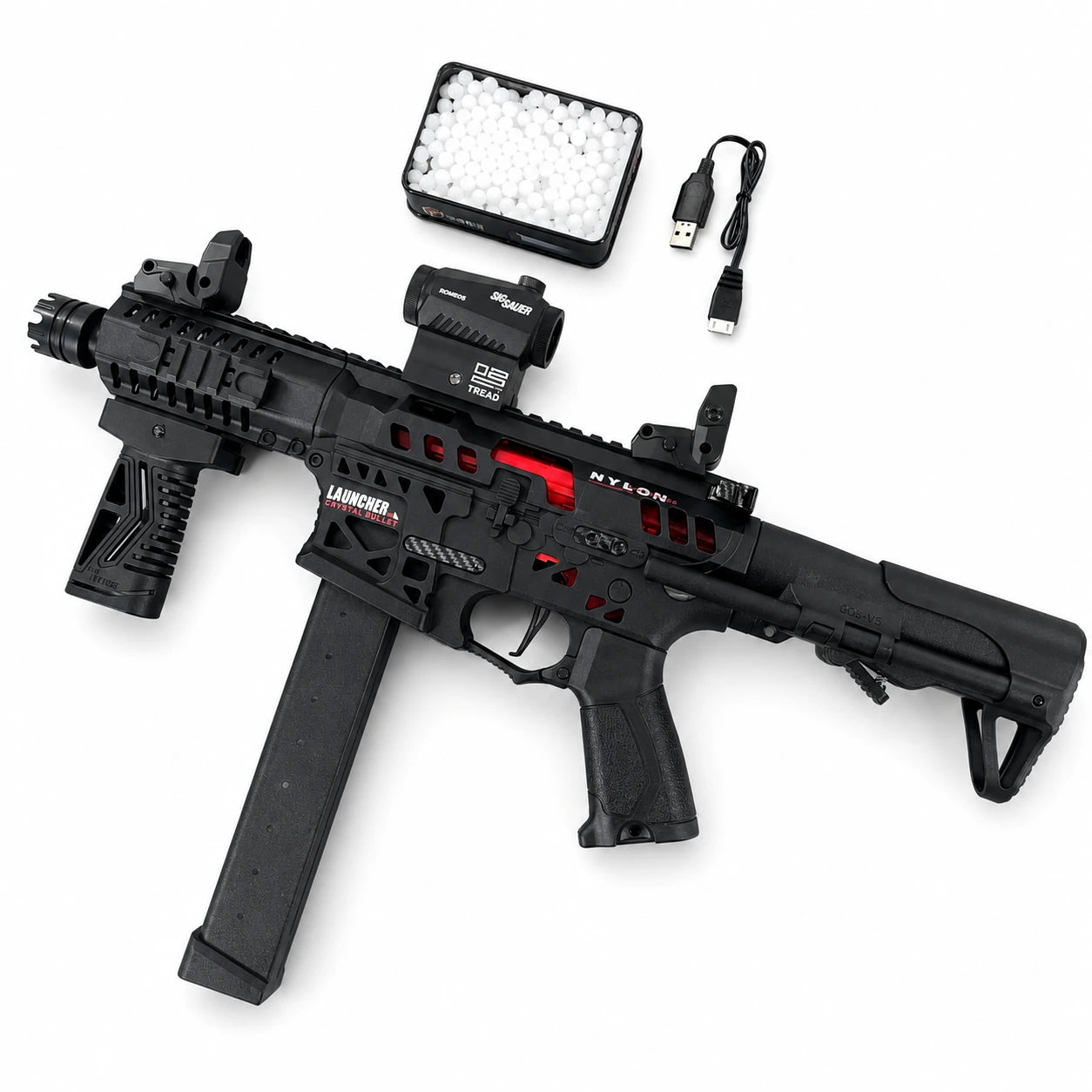 Tactical Edition ARP9 Blaze Gel Blaster With Carbon Fiber Accents