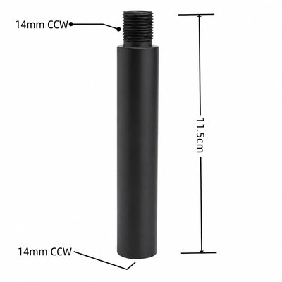 14mm CCW CNC Metal Extension Tube