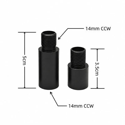 14mm CCW CNC Metal Extension Tube
