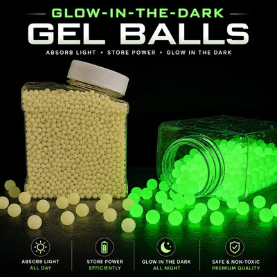 60,000 Gel Balls With Collapsible 600ml Gel Ball Quick-Loading Bottle