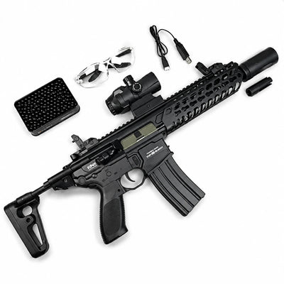 Exquisite Engraving MCX Gel Blaster High Rate of Fire  Smooth Shooting With 7 Colors of Lighted Silencer