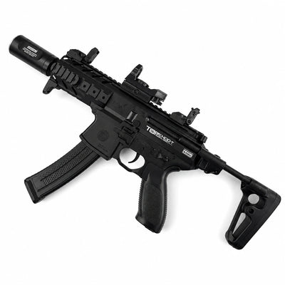Exquisite Engraving Mpx Gel Blaster High Rate of Fire  Smooth Shooting With 7 Colors of Lighted Silencer