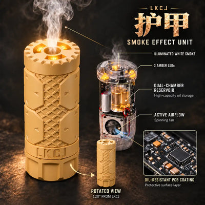 LKCJ Armor gold smoke tracer illustration with an internal cutaway view