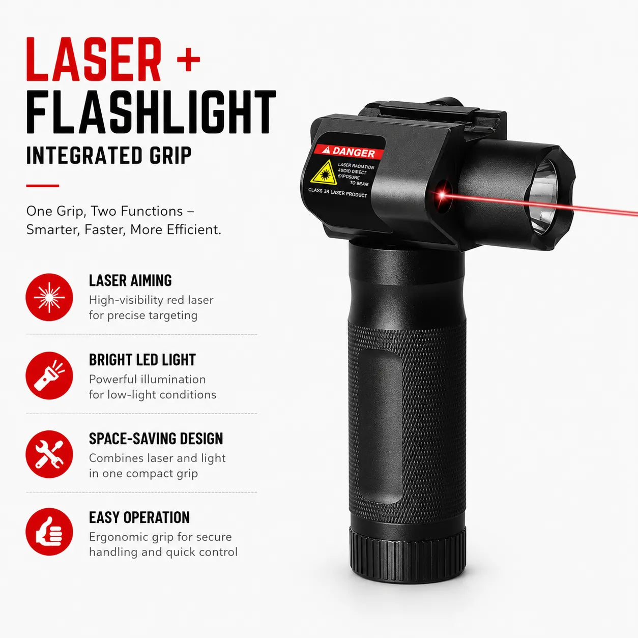 Small Metal Flashlight With Adjustable Rails freeshipping - LKCJ