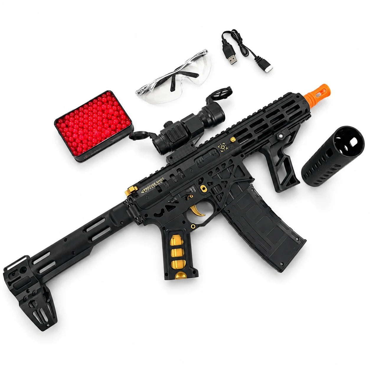 Gold Embellished MK1 Gel Blaster
