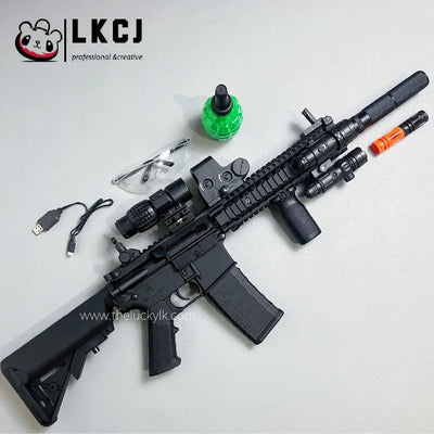 New Mk18 M4A4 CQBR Gel Blaster Toy Gun（Chamber linkage-The chamber retracts back and forth with the shot） LKCJ