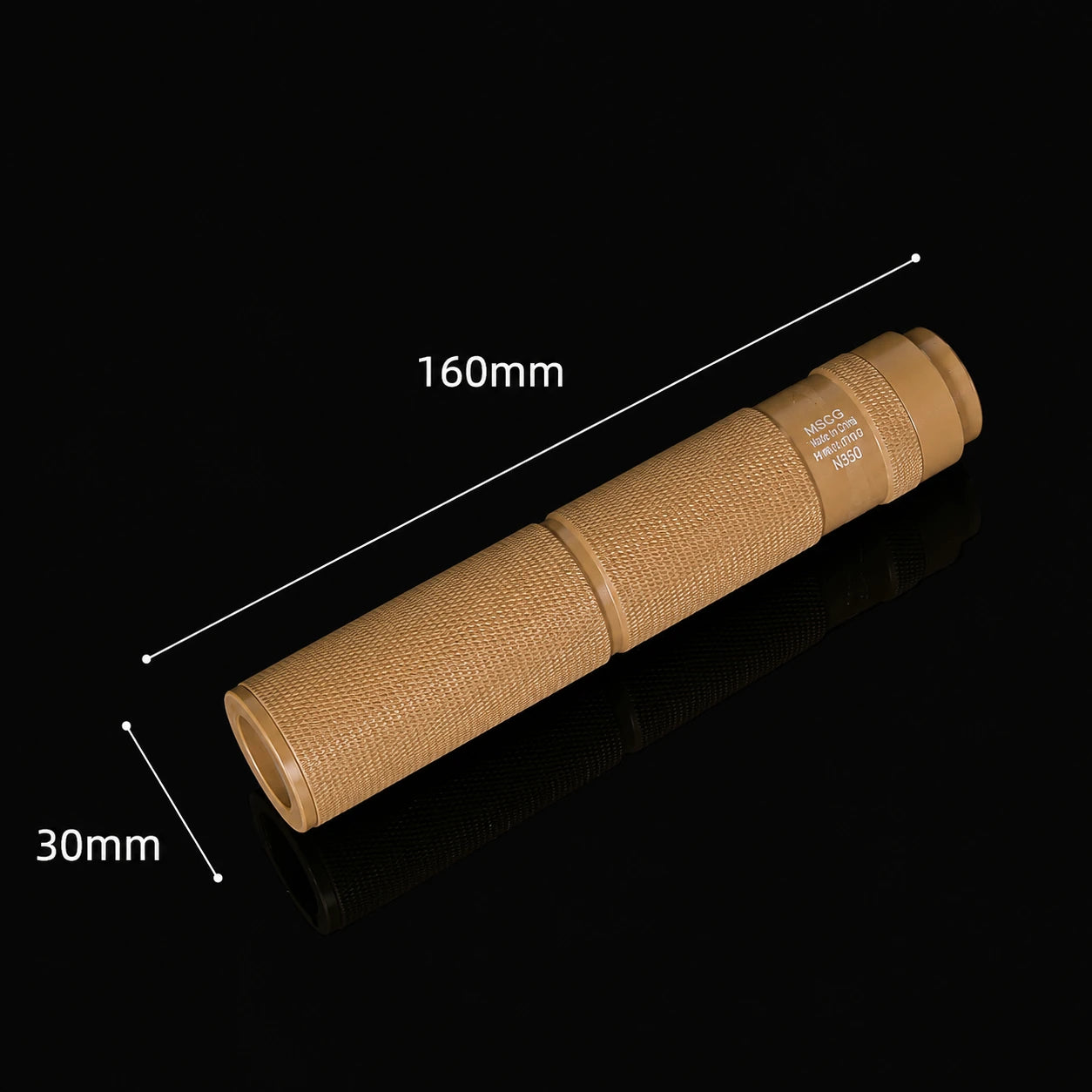 Metal Silencer Adapt To 14 MM CCW Threaded Rod Tip