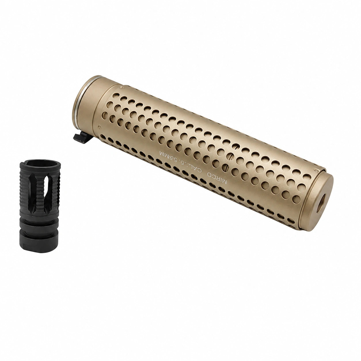 Metal Silencer Adapt To 14 MM CCW Threaded Rod Tip