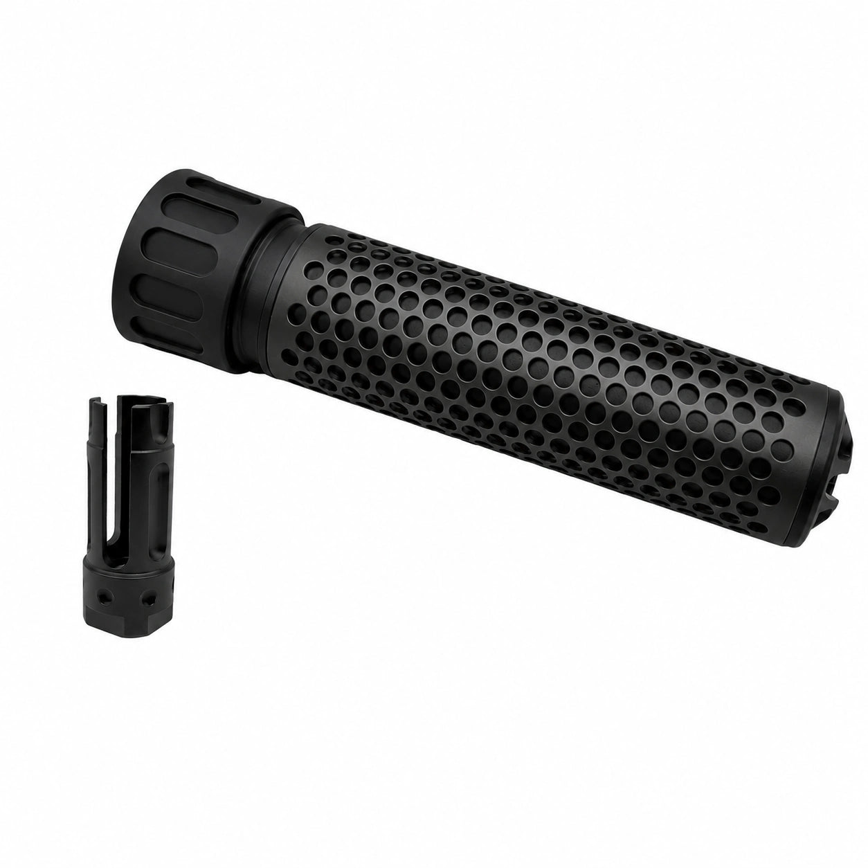 Metal Silencer Adapt To 14 MM CCW Threaded Rod Tip