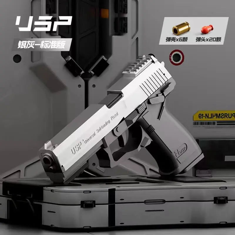 USP/Glock 18C Self-reloading With Metal Barrel Pistol Nerf Toy Gun（tiktok recommend） LKCJ
