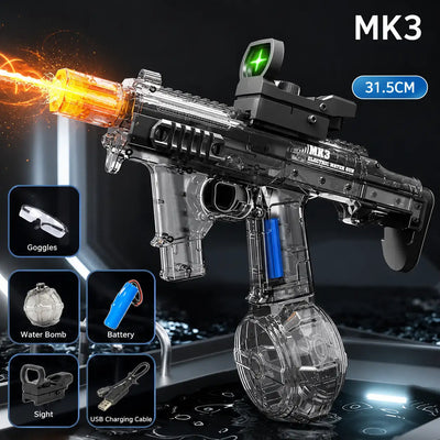Electric Blowback MK3 Water Gun With Light Tracer