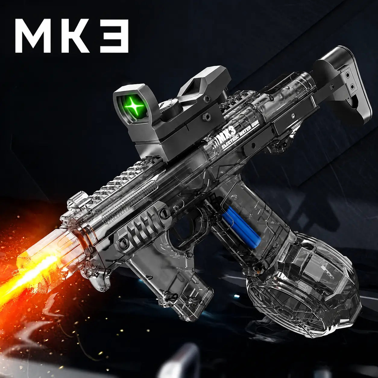 Electric Blowback MK3 Water Gun With Light Tracer