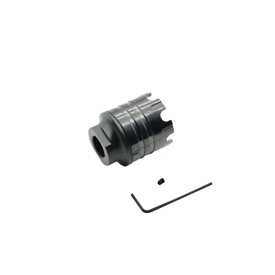 Metal Silencer Adapt To 14 MM Threaded Rod Tip & 19 MM Smooth Tip LKCJ