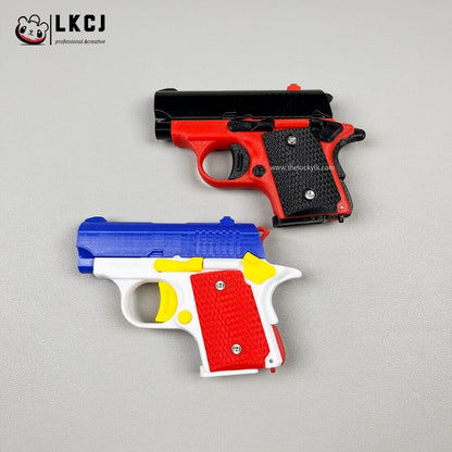Real 3D Printed Mini 1911 Decompression Model Keychain, Non-launchable LKCJ