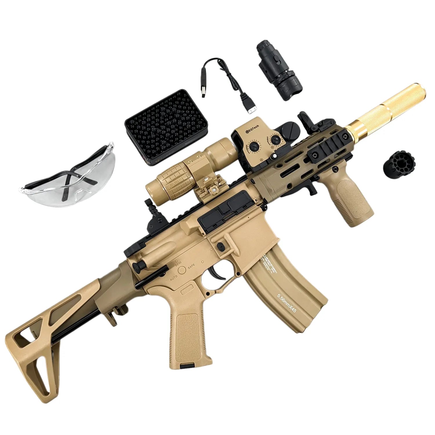 DD M4-PDW Gel Blaster High Speed Fire Mode With Metal Mag-Flagship