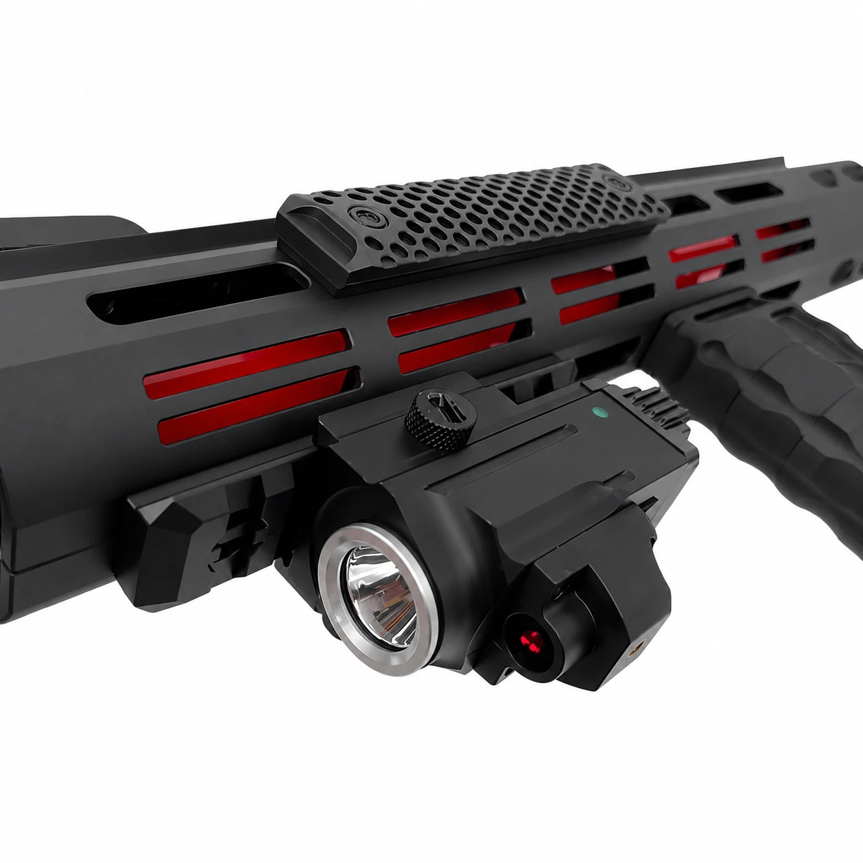 Metal Flashlight With Adjustable Rail