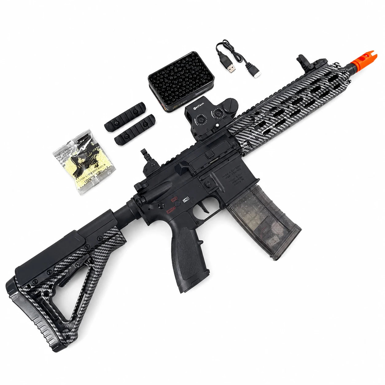 Carbon Fiber HK416D Gel Blaster With SMR Handguard