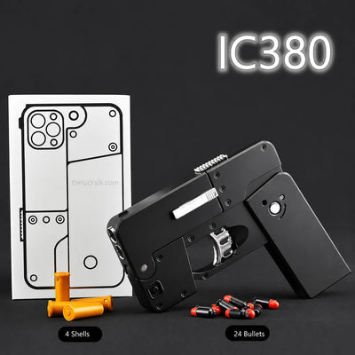IC380 Foldable Phone Shape Pistol Nerf Toy Gun
