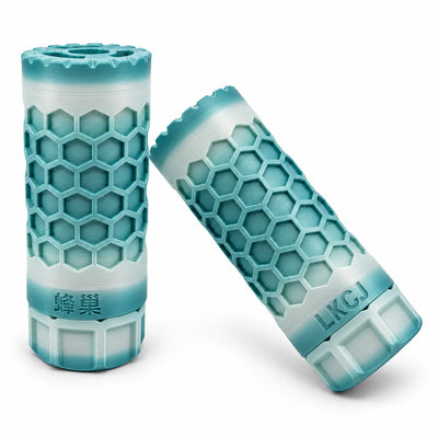 LKCJ HONEYCOMB smoke tracer unit in Glacier Blue, shown from two angles