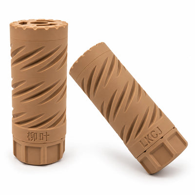 LKCJ WILLOW LEAF smoke tracer unit in Sand, shown from two angles