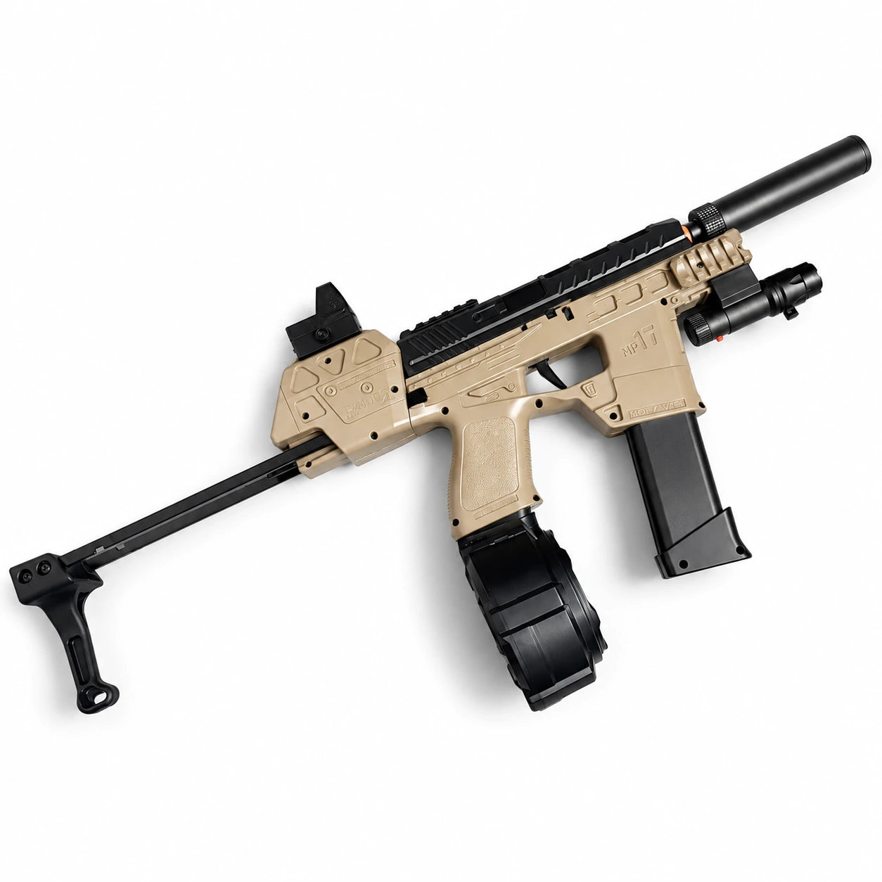 Mp17 Gel Blaster With Metal Stock, Metal Rail
