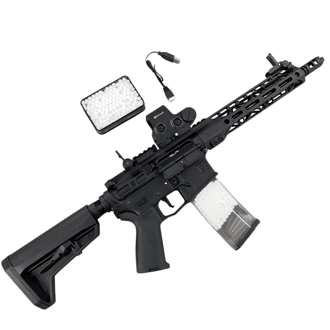 New SLR Precision Shooting Gel Blaster Fast Mode 11.1V Battery Recommended Age 18+