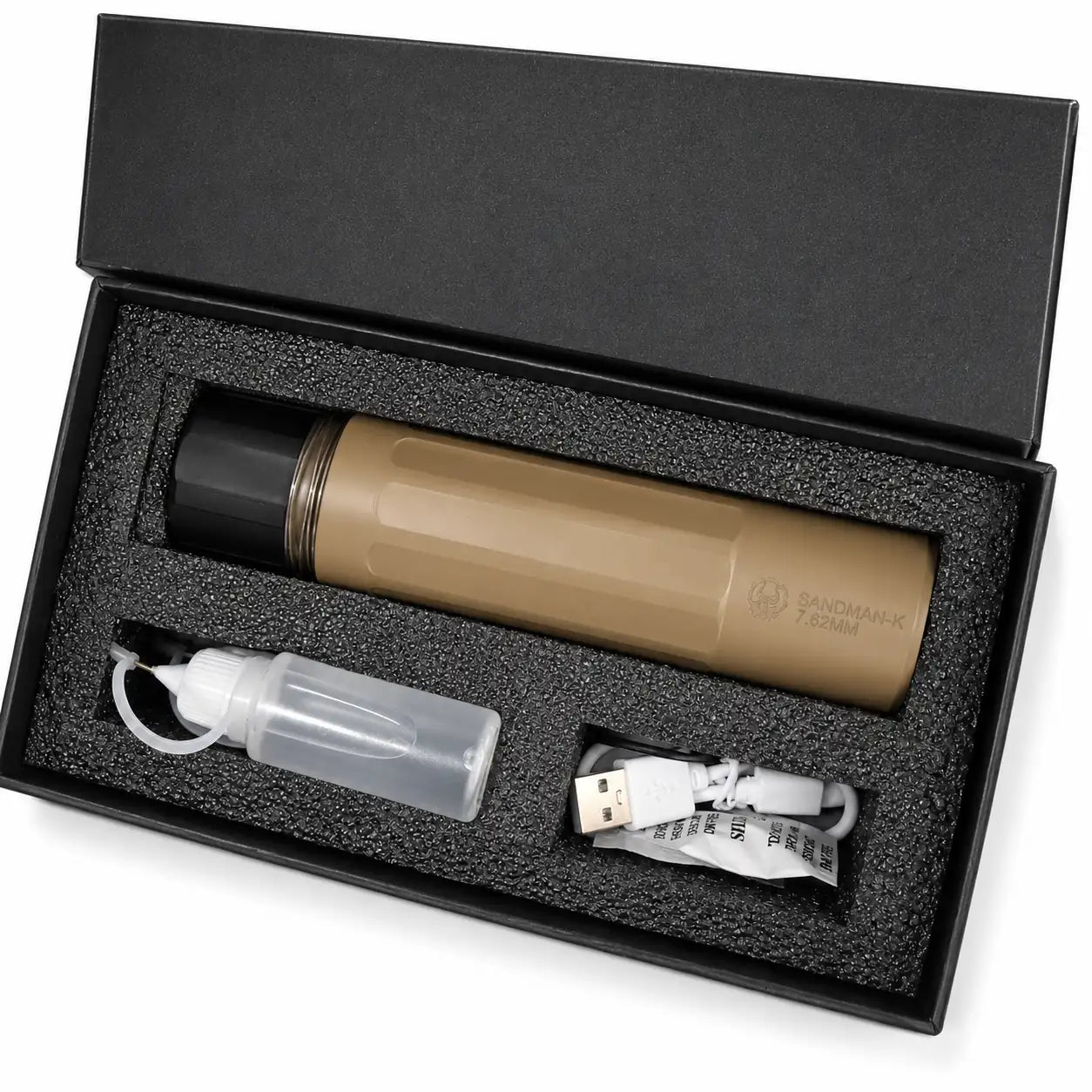 Smoke Wolf 14mm CCW Muzzle Silencer for Gel Blasters & Airsoft Guns
