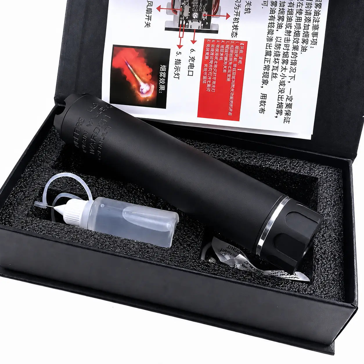 Smoke Wolf 14mm CCW Muzzle Silencer for Gel Blasters & Airsoft Guns