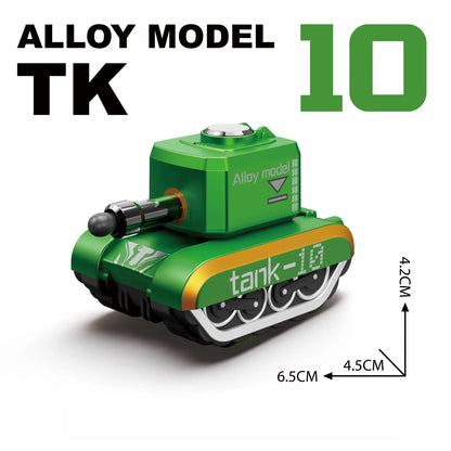 Fun Mini Alloy Tank Toy | Gliding & Launching Action