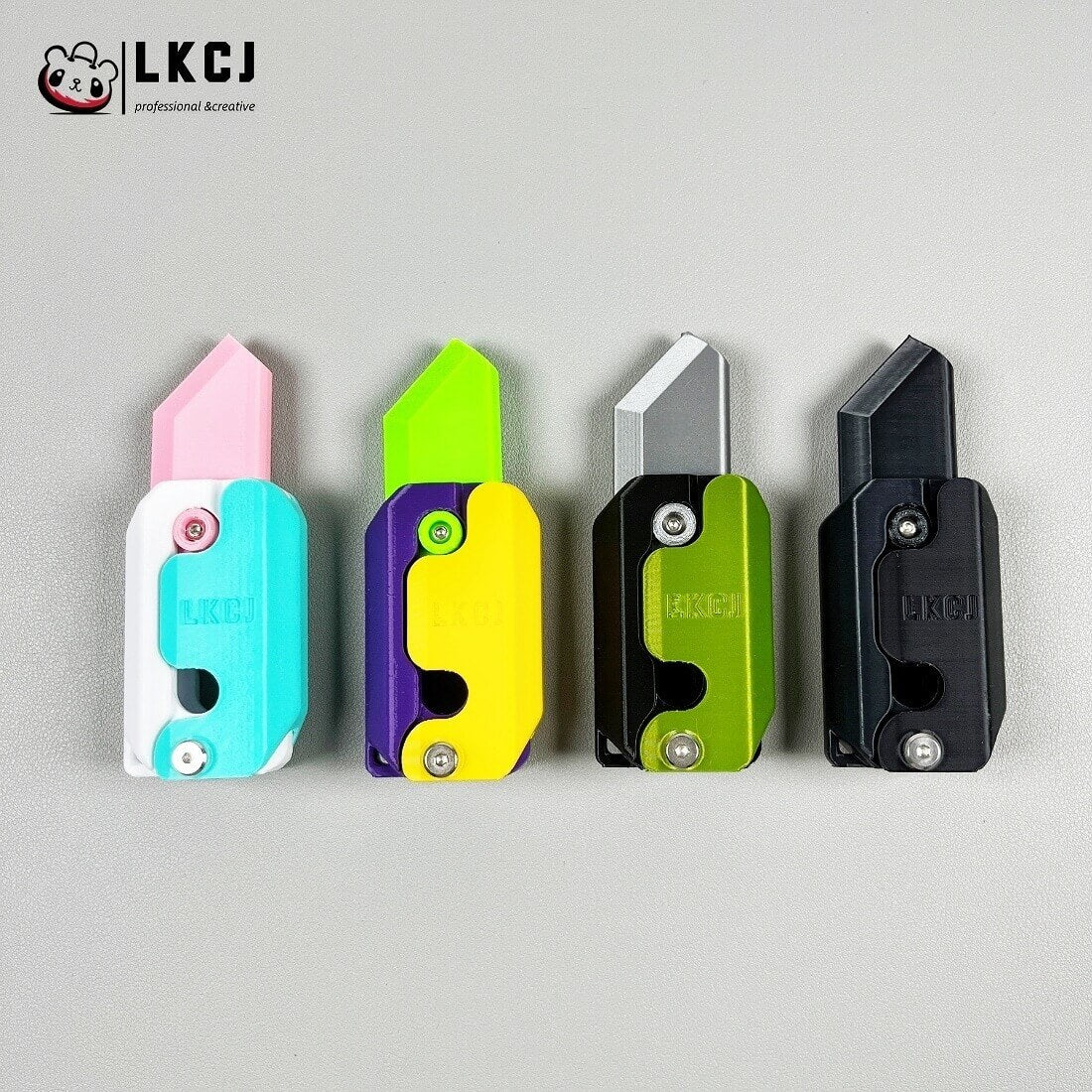 Real 3D Printed Mini 1911 Decompression Model Keychain, Non-launchable LKCJ