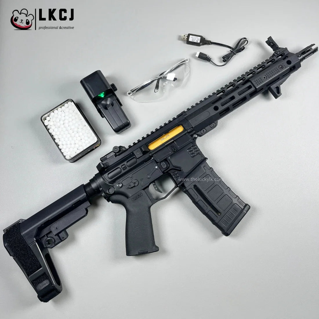 New SLR Precision Shooting Gel Blaster Fast Mode 11.1V Battery Recommended Age 18+ LKCJ