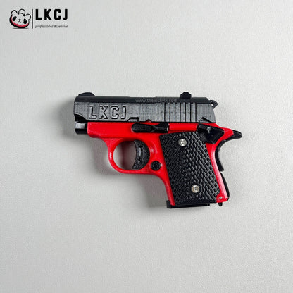 Real 3D Printed Mini 1911 Decompression Model Keychain, Non-launchable LKCJ