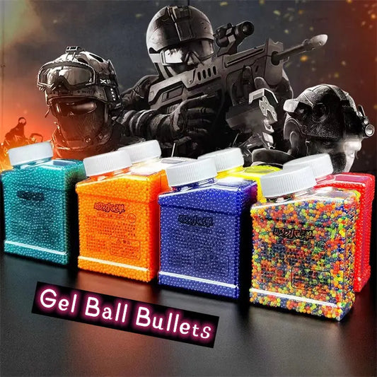 60,000 Splaterballs Gel Balls Orbeez With 800 ML Water Bullets Quick Loading Subpackage Bottle  for Gel Ball Blaster LKCJ
