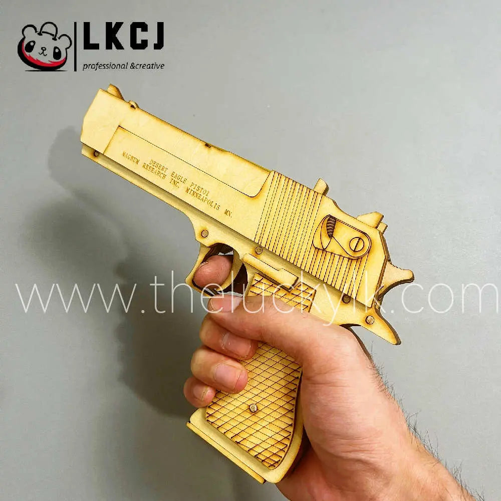 Desert Eagle Pistol  - Wooden DIY Toy LKCJ