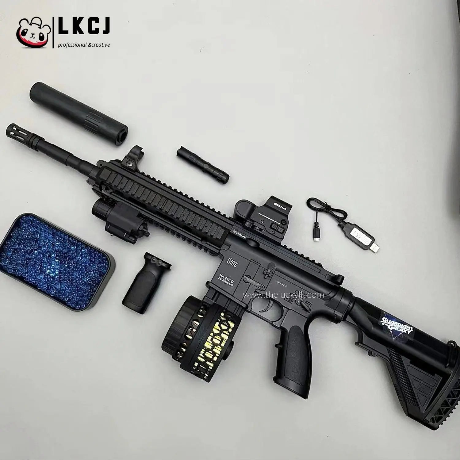 HK416D-New Version-Red-Black Gel blasters（tiktok recommend） LKCJ