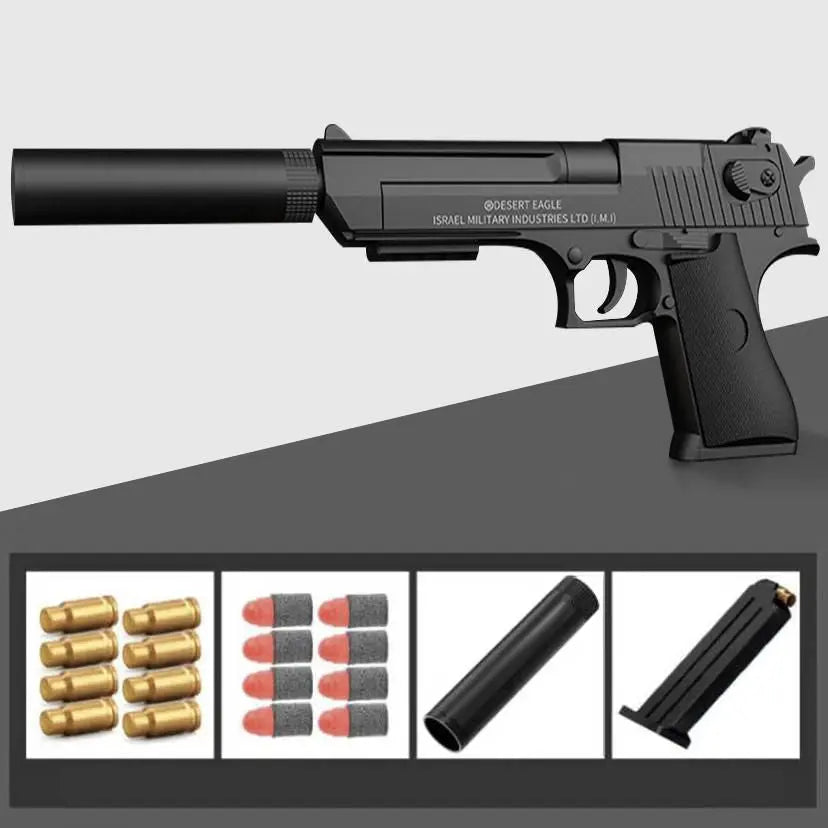 New Plastic EVA Foam Darts Bullets Gun Aim Train Handgun Air Gun LKCJ