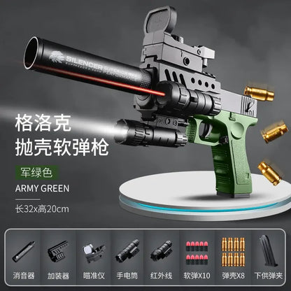 New Plastic EVA Foam Darts Bullets Gun Aim Train Handgun Air Gun Sniper LKCJ