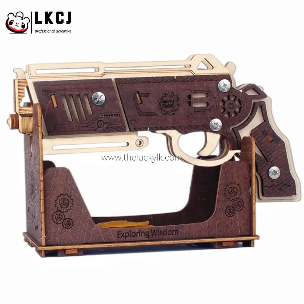 Space Sci-Fi Pistol  - Wooden DIY Toy LKCJ