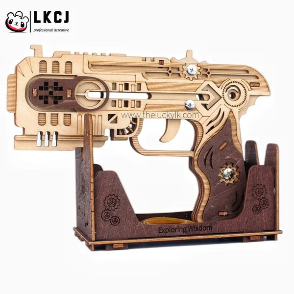 Space Sci-Fi Pistol  - Wooden DIY Toy LKCJ