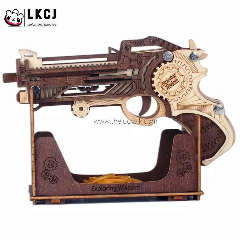 Space Sci-Fi Pistol  - Wooden DIY Toy LKCJ