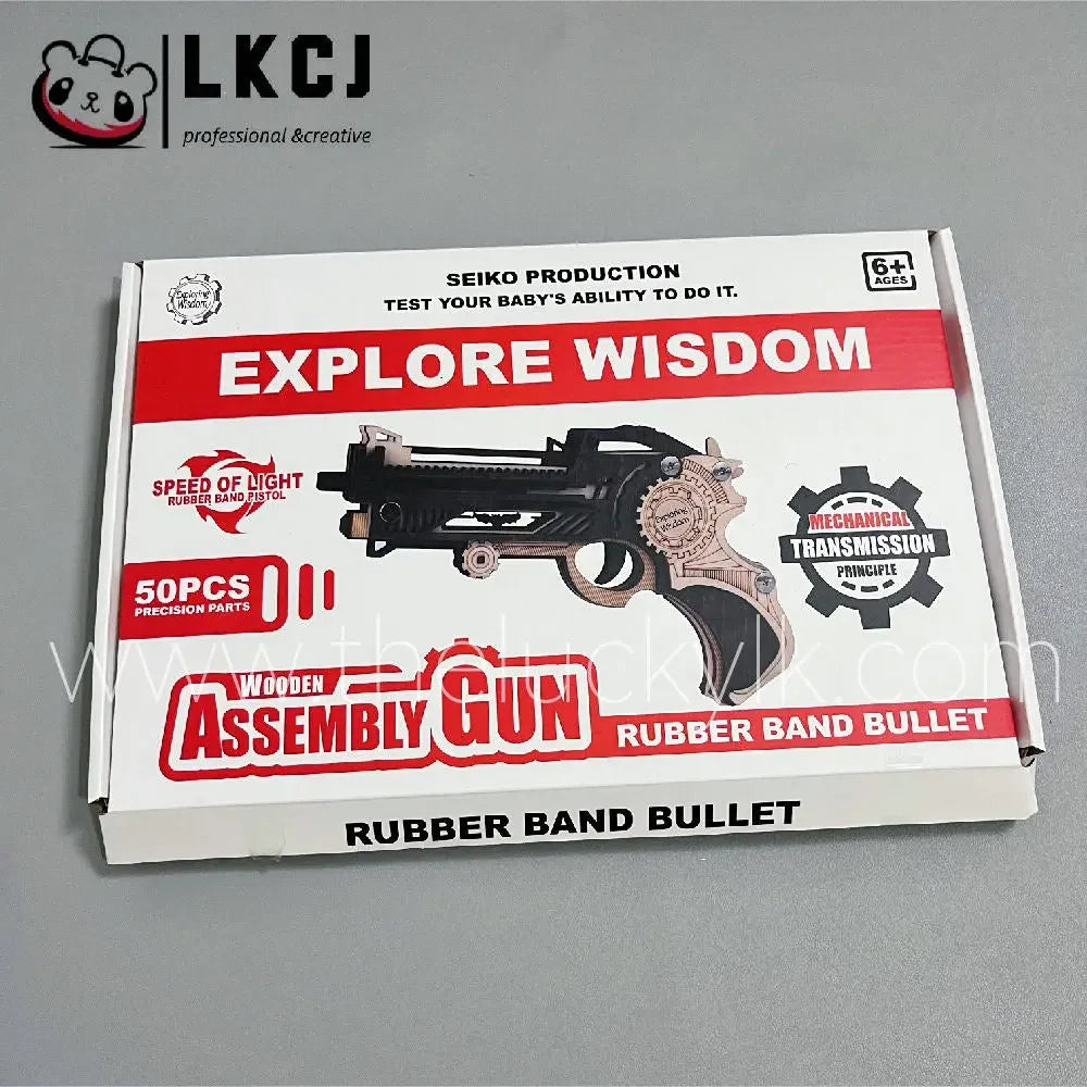 Space Sci-Fi Pistol  - Wooden DIY Toy LKCJ