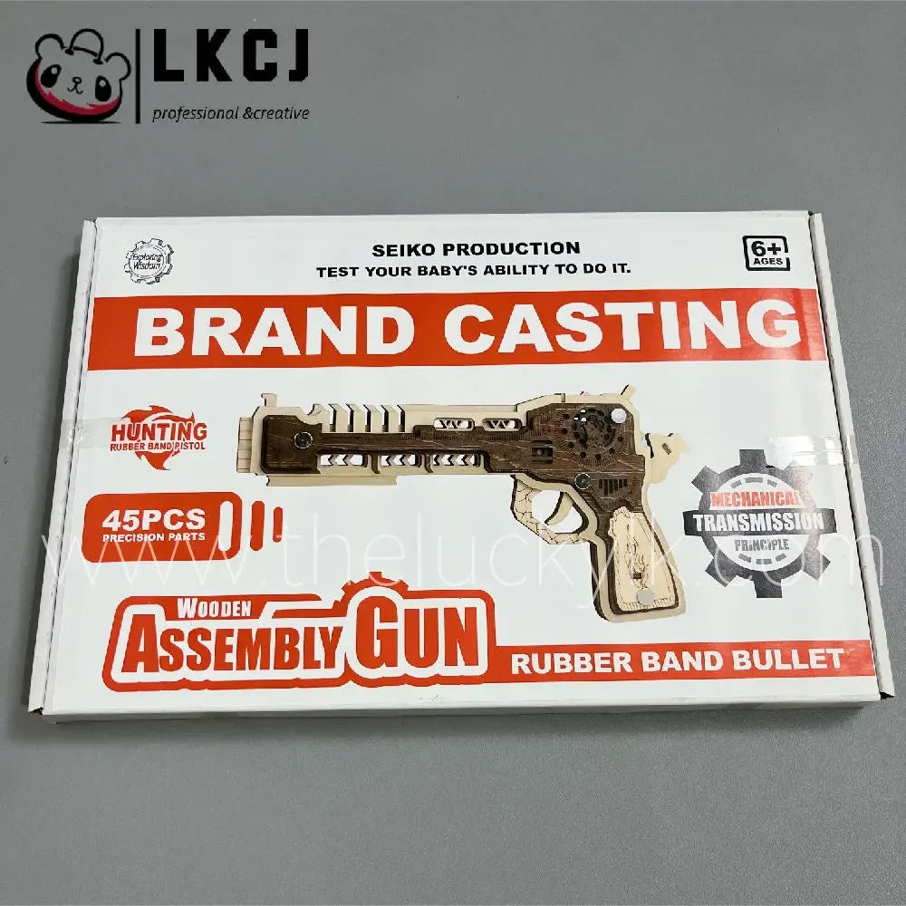 Space Sci-Fi Pistol  - Wooden DIY Toy LKCJ