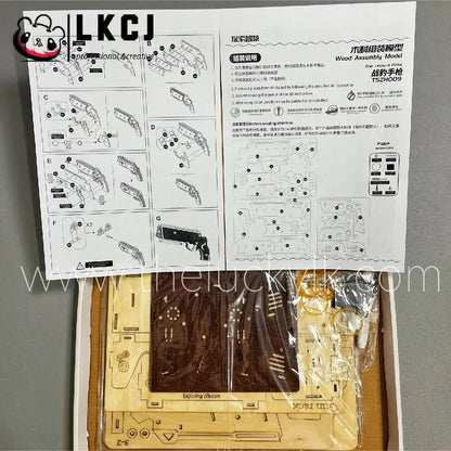 Space Sci-Fi Pistol  - Wooden DIY Toy LKCJ